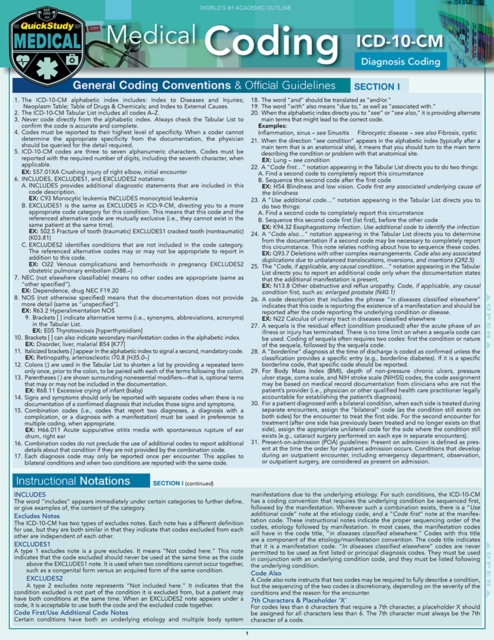 Medical Coding ICD-10-CM : a QuickStudy Laminated Reference Guide, EPUB eBook