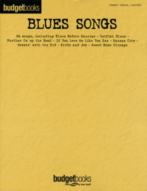 Budgetbooks : Blues Songs, Paperback / softback Book