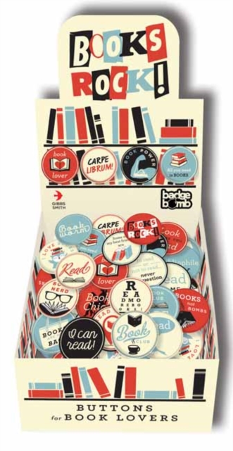 Books Rock! Badge Box : Buttons for Book Lovers, Other printed item Book
