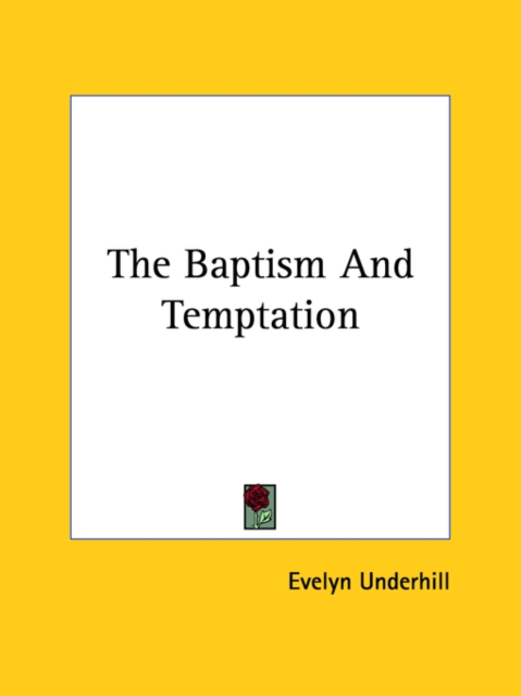 The Baptism And Temptation, Paperback Book