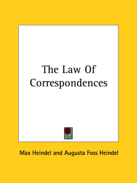 The Law Of Correspondences, Paperback Book