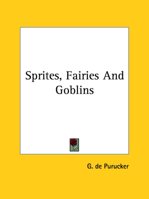 Spirits, Fairies And Goblins, Paperback Book