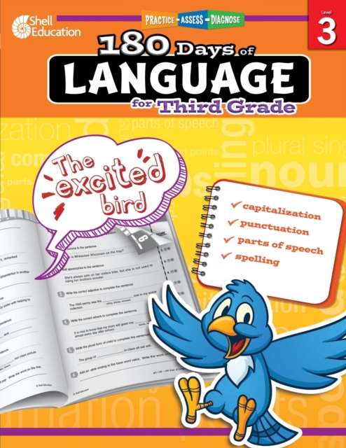 180 Days of Language for Third Grade : Practice, Assess, Diagnose, Paperback / softback Book