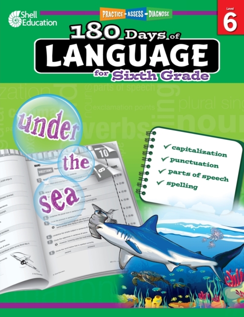 180 Days of Language for Sixth Grade : Practice, Assess, Diagnose, Paperback / softback Book