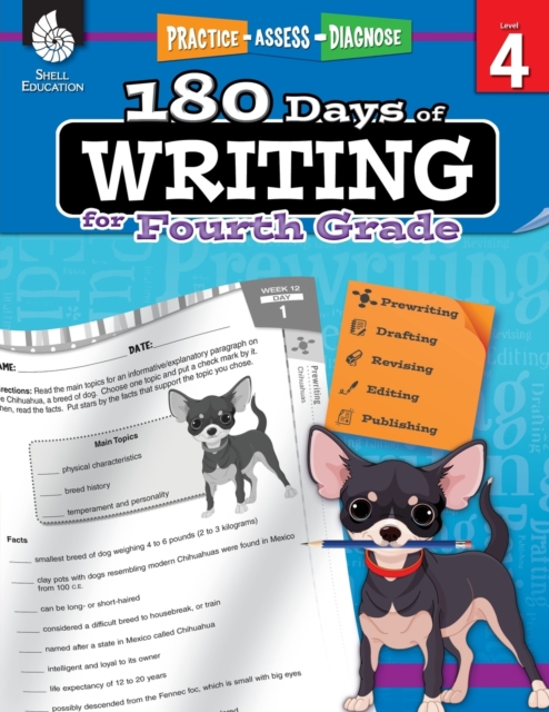 180 Days of Writing for Fourth Grade : Practice, Assess, Diagnose, Paperback / softback Book
