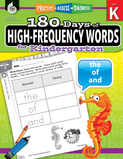 180 Days of High-Frequency Words for Kindergarten : Practice, Assess, Diagnose, PDF eBook