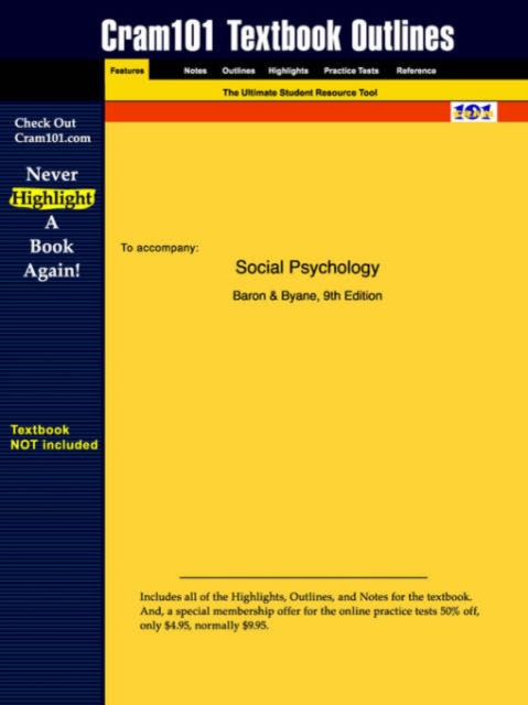 Studyguide for Social Psychology by Byane, Baron &, ISBN 9780205279562, Paperback / softback Book