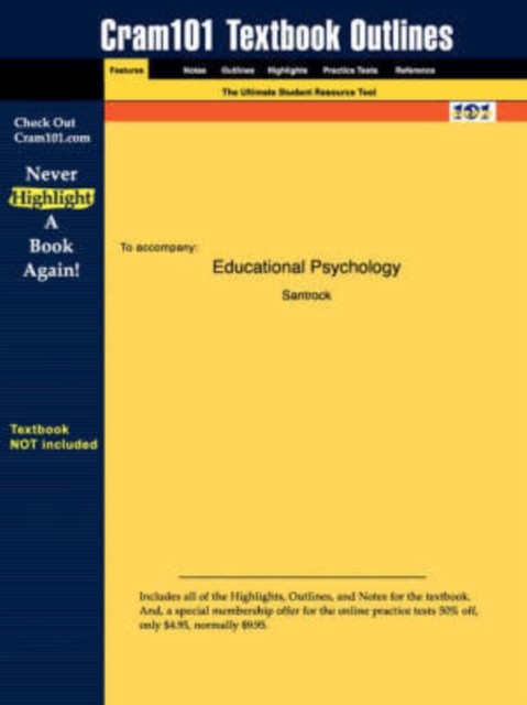 Studyguide for Educational Psychology by Santrock, ISBN 9780073525822, Paperback / softback Book