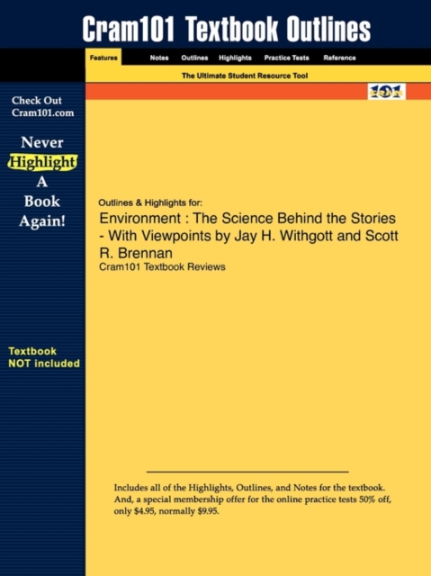 Studyguide for Environment : The Science Behind the Stories by Brennan, ISBN 9780136035190, Paperback / softback Book