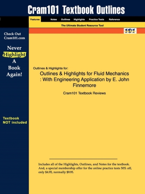 Studyguide for Fluid Mechanics by Finnemore, E., ISBN 9780072432022, Paperback / softback Book