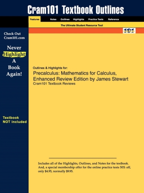 Studyguide for Precalculus : Mathematics for Calculus, Enhanced Review Edition by Stewart, James, ISBN 9780495392774, Paperback / softback Book