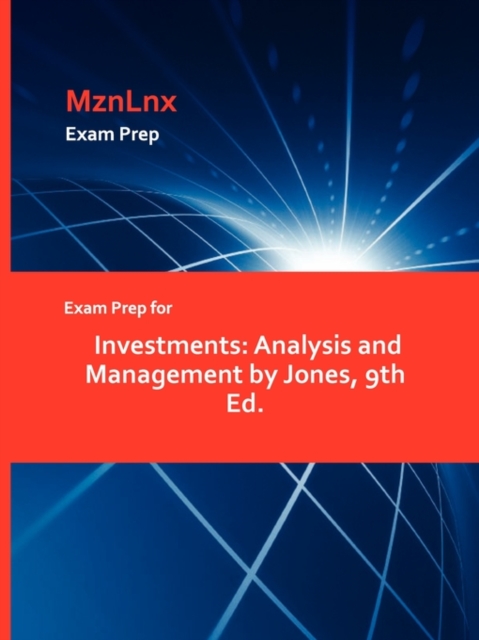 Exam Prep for Investments : Analysis and Management by Jones, 9th Ed., Paperback / softback Book