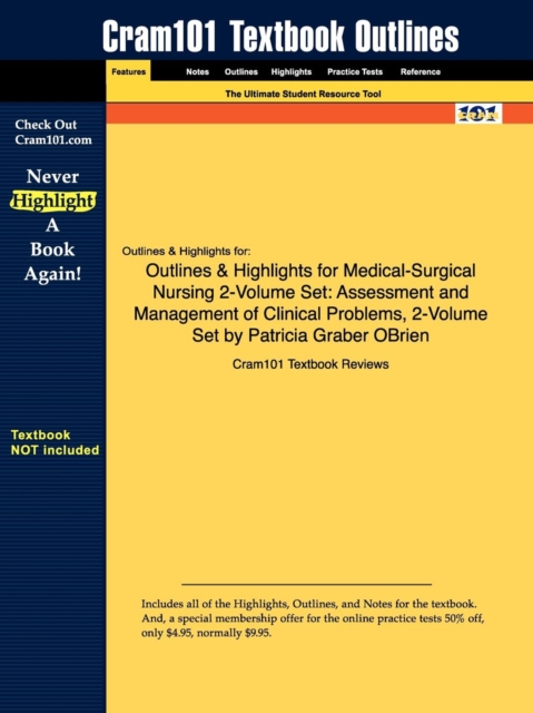 Studyguide for Medical-Surgical Nursing 2-Volume Set : Assessment and Management of Clinical Problems, 2-Volume Set by Obrien, Patricia Graber, ISBN 97, Paperback / softback Book