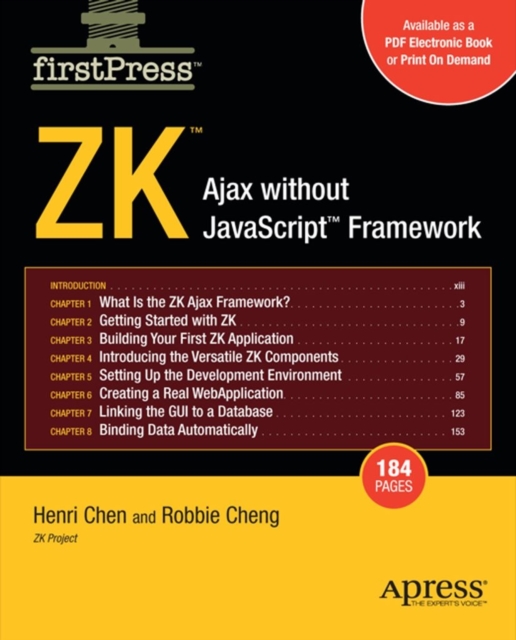 ZK : Ajax without the Javascript Framework, PDF eBook