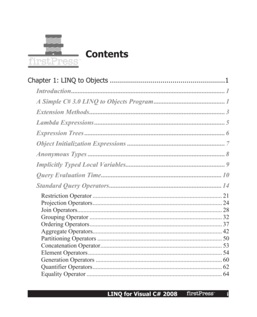 LINQ for Visual C# 2008, PDF eBook