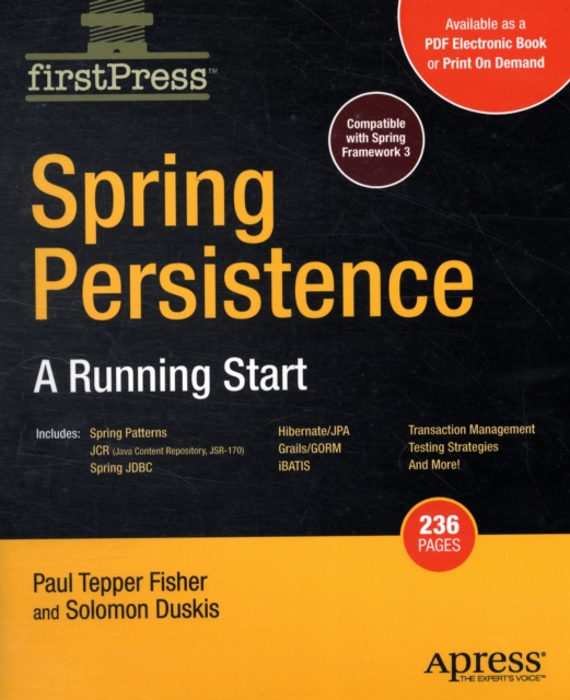 Spring Persistence -- A Running Start, Paperback / softback Book