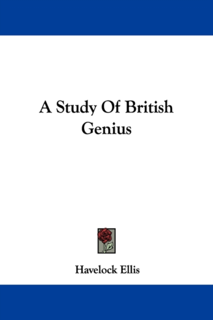 A Study Of British Genius, Paperback Book