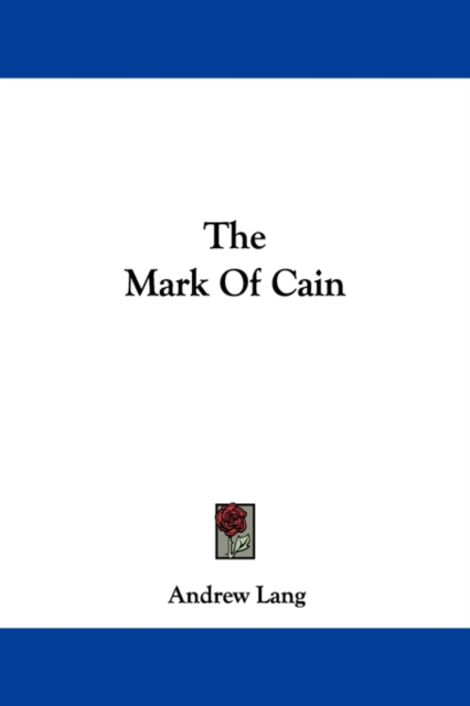 The Mark Of Cain, Paperback / softback Book