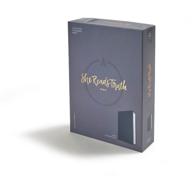 CSB She Reads Truth Bible, Navy LeatherTouch, Leather / fine binding Book