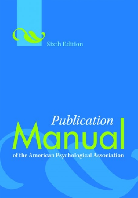 Publication Manual of the American Psychological Association, Hardback Book