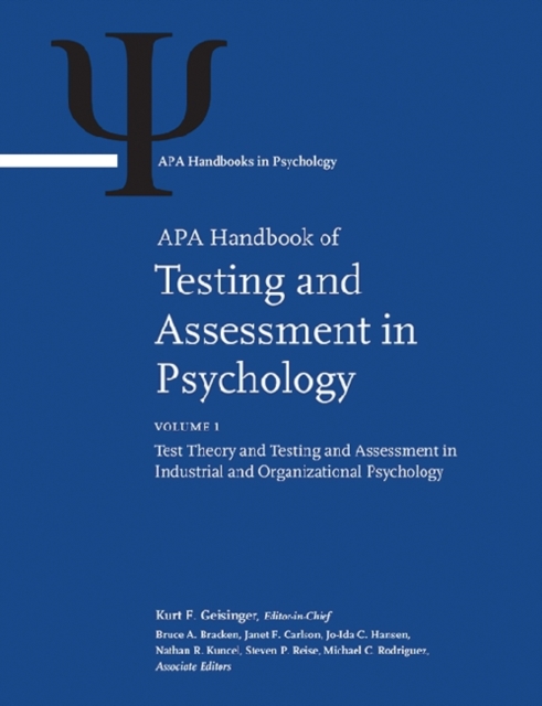APA Handbook of Testing and Assessment in Psychology : Volume 1: Test Theory and Testing and Assessment in Industrial and Organizational Psychology Volume 2: Testing and Assessment in Clinical and Cou, Multiple-component retail product Book