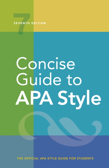 Concise Guide to APA Style : 7th Edition (OFFICIAL), Spiral bound Book