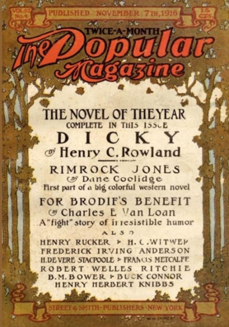 Pulp Classics : The Popular Magazine (November 7, 1916), Paperback / softback Book