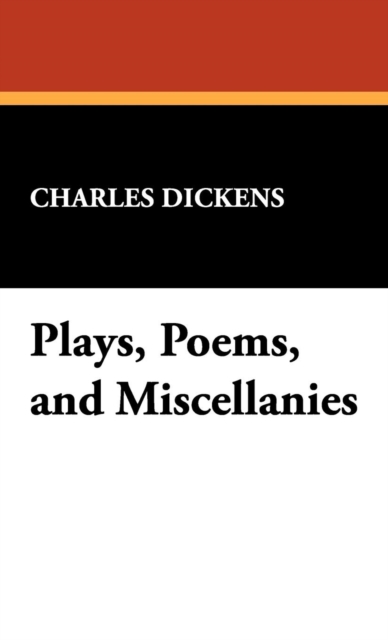Plays, Poems, and Miscellanies, Hardback Book