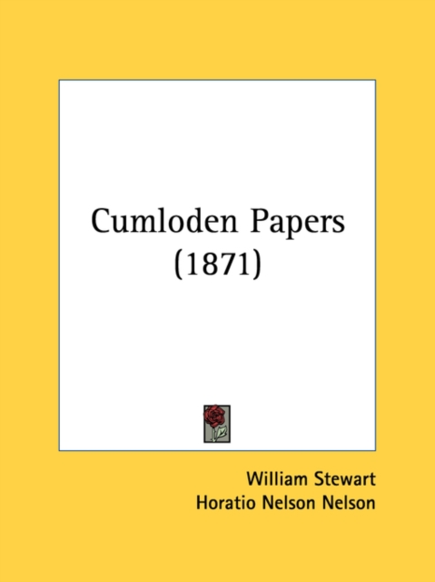 Cumloden Papers (1871), Paperback Book