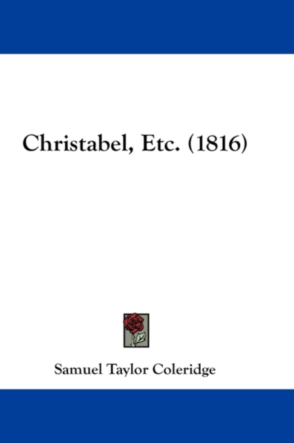 Christabel, Etc. (1816), Hardback Book