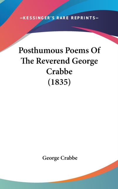 Posthumous Poems Of The Reverend George Crabbe (1835),  Book