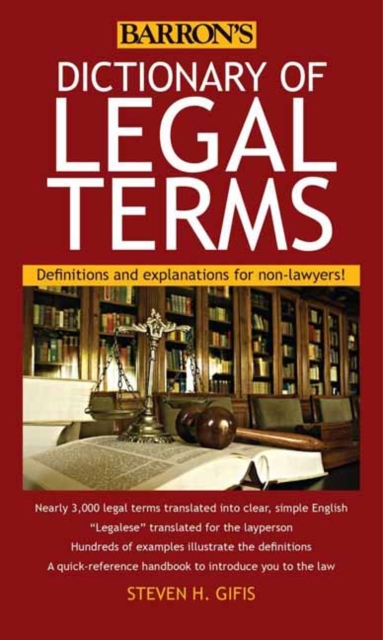 Dictionary of Legal Terms : Definitions and Explanations for Non-Lawyers, Paperback / softback Book