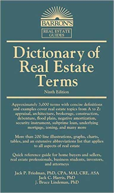 Dictionary of Real Estate Terms, Paperback / softback Book