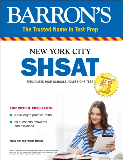 SHSAT : New York City Specialized High Schools Admissions Test, Paperback / softback Book