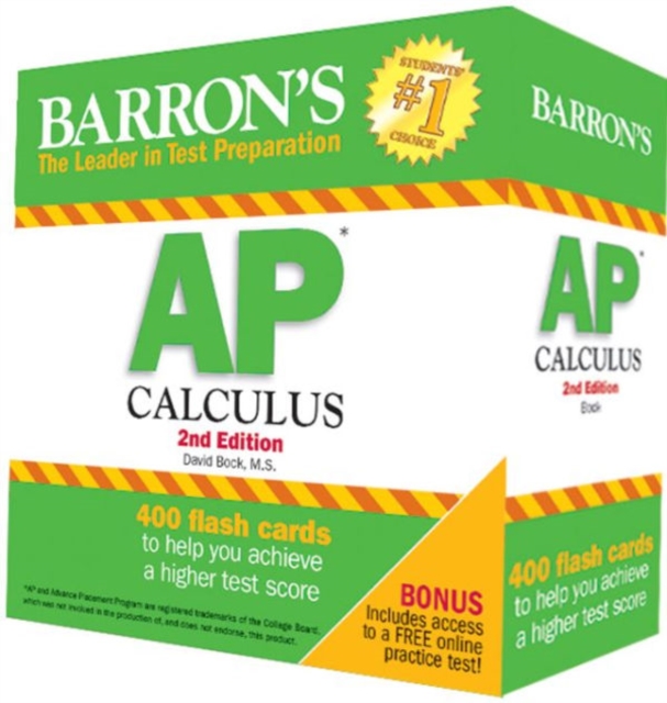 Barron's AP Calculus Flash Cards, Cards Book