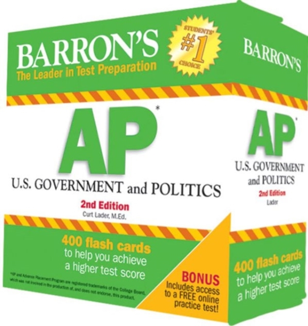 Barron's AP U.S. Government and Politics Flash Cards, Cards Book