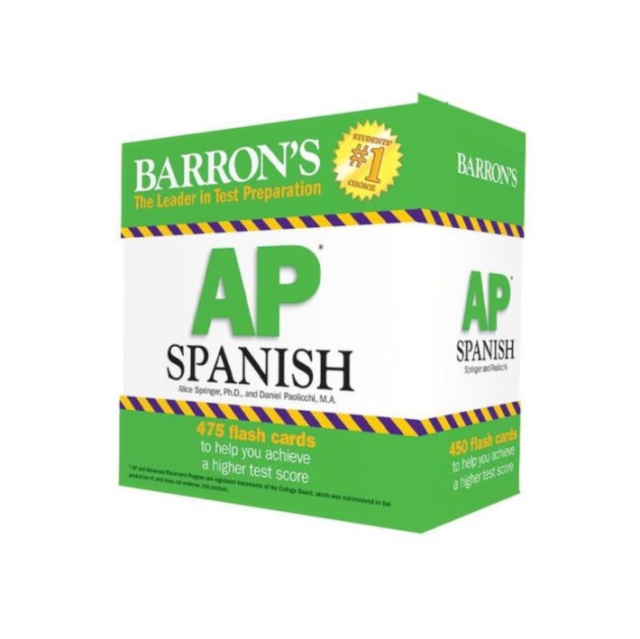 AP Spanish Flashcards, Second Edition: Up-to-Date Review and Practice + Sorting Ring for Custom Study, Cards Book