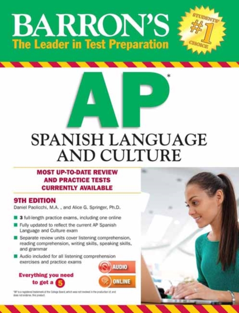 Barron's AP Spanish Language and Culture with MP3 CD, Paperback / softback Book