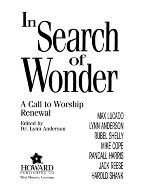 In Search of Wonder : A call to worship renewal, EPUB eBook