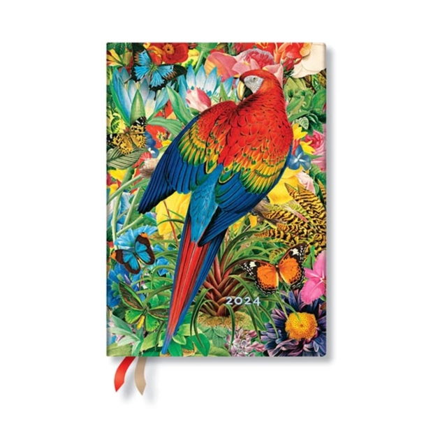 Tropical Garden (Nature Montages) Midi 12-month Dayplanner 2024, Hardback Book