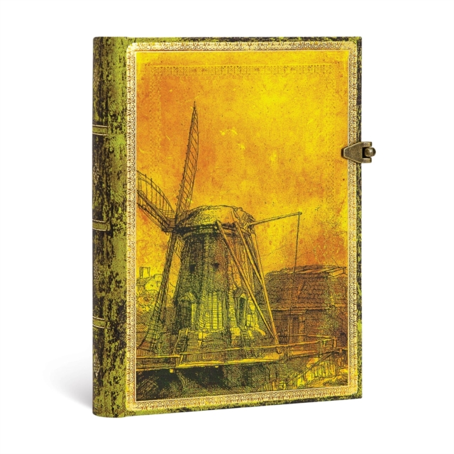 Rembrandt’s 350th Anniversary Midi Unlined Hardcover Journal (Clasp Closure), Hardback Book