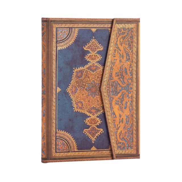 Safavid Indigo (Safavid Binding Art) Midi Unlined Hardcover Journal, Hardback Book