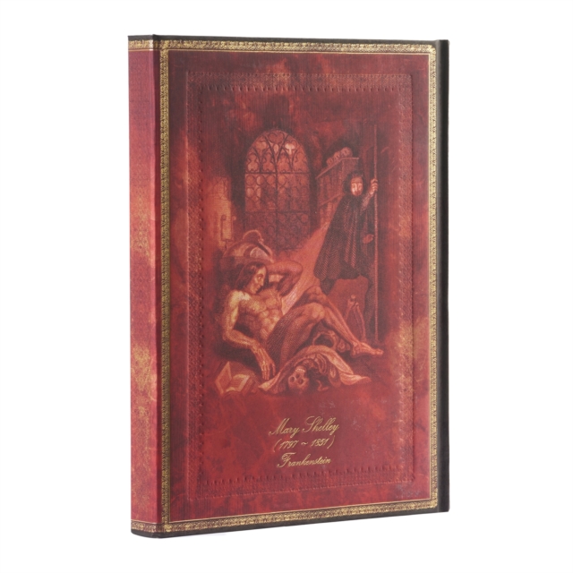 Mary Shelley, Frankenstein (Embellished Manuscripts Collection) Ultra Lined Hardback Journal (Wrap Closure), Hardback Book