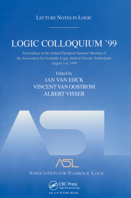 Logic Colloquium '99 : Lecture Notes in Logic 17, PDF eBook