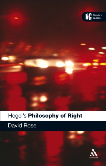 Hegel's 'Philosophy of Right' : A Reader's Guide, PDF eBook