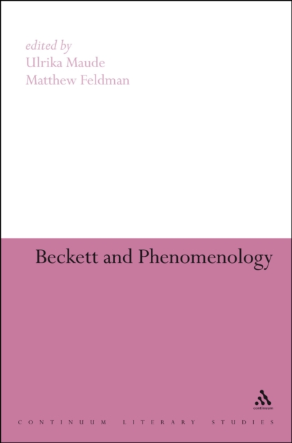Beckett and Phenomenology, PDF eBook