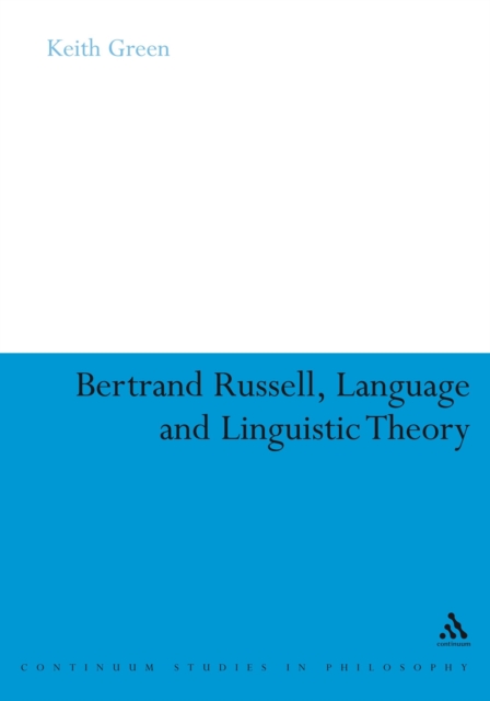 Bertrand Russell, Language and Linguistic Theory, PDF eBook