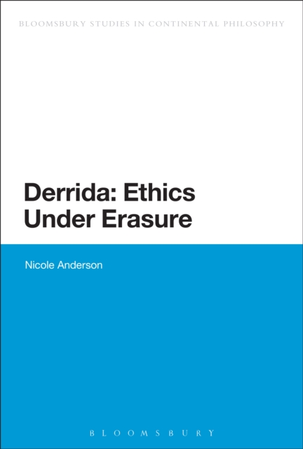 Derrida: Ethics Under Erasure, EPUB eBook