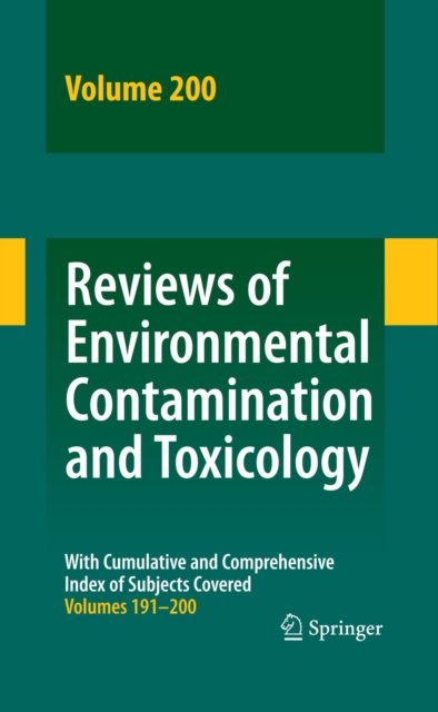 Reviews of Environmental Contamination and Toxicology 200, PDF eBook