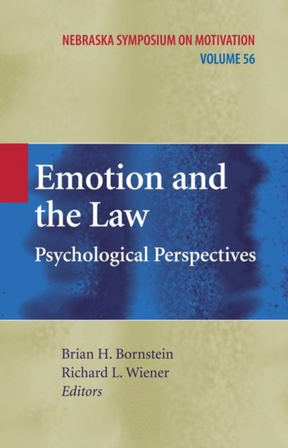 Emotion and the Law : Psychological Perspectives, Hardback Book